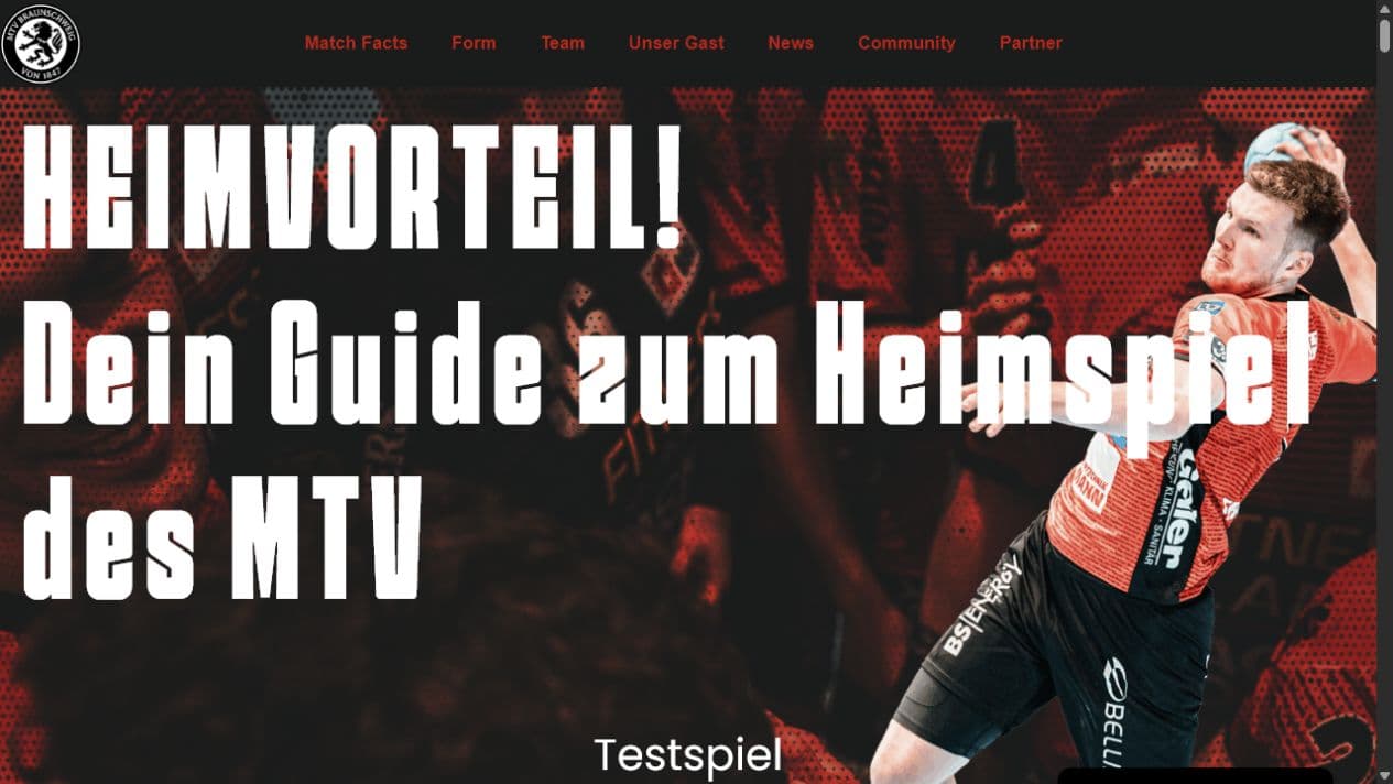 Tatsächliche Projektansicht: Der Saison-Guide für MTV Braunschweig, Juli 2026